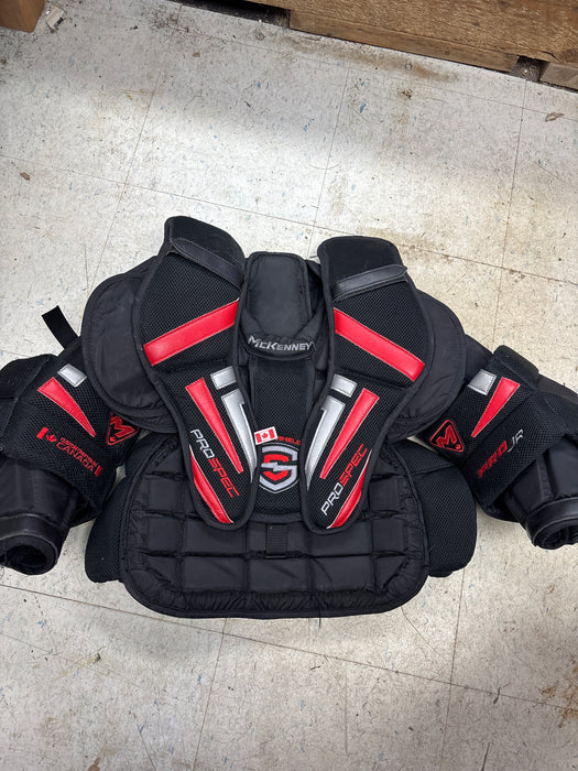 Used McKenney Pro Spec Junior Small Chest Protector