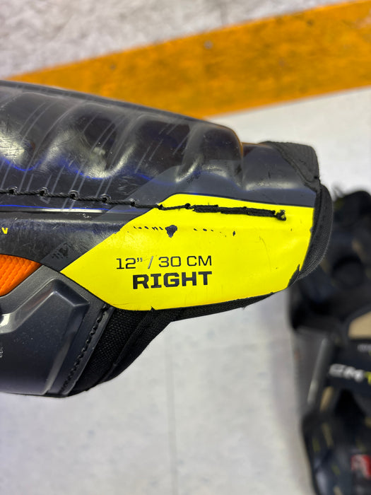 Used CCM Tacks AS-V Pro 12” Junior Shin Guards