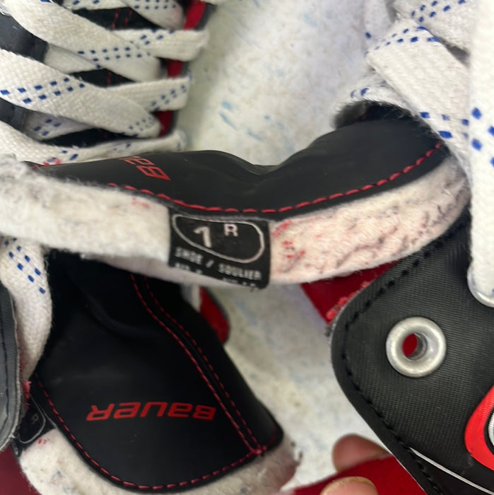 Used Bauer Vapor X250 Size 1.0 Player Skates
