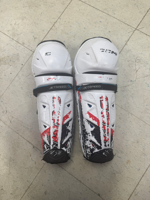 Used CCM Jetspeed FT6 Pro Shin Guards 13"