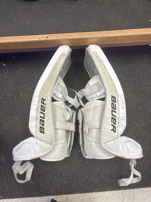 Used Bauer GSX Goalie Leg Pads Size Junior Small 26+1