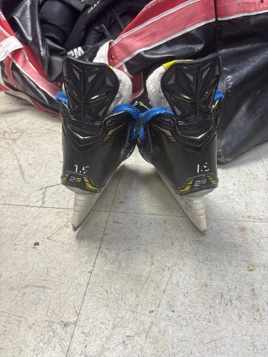 Used Bauer Supreme 2S Skates Size 1.5 D