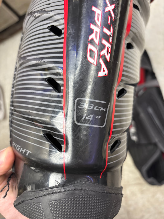 Used CCM QLT X-Tra Pro 14” Shin Pads