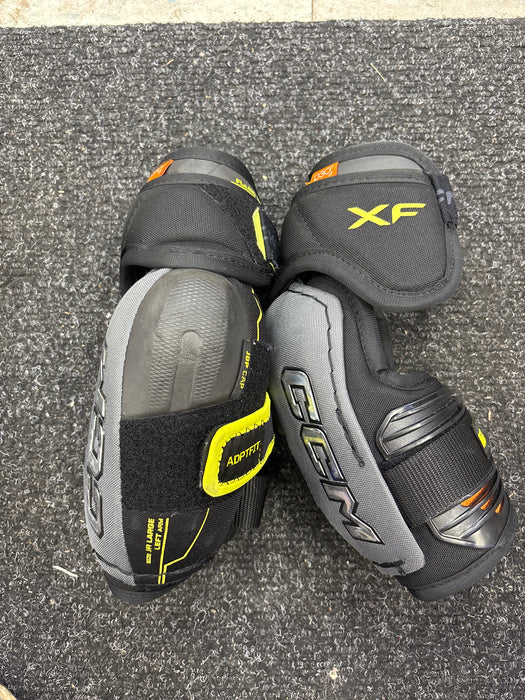 Used CCM Tacks XF Junior Large Elbow Pads