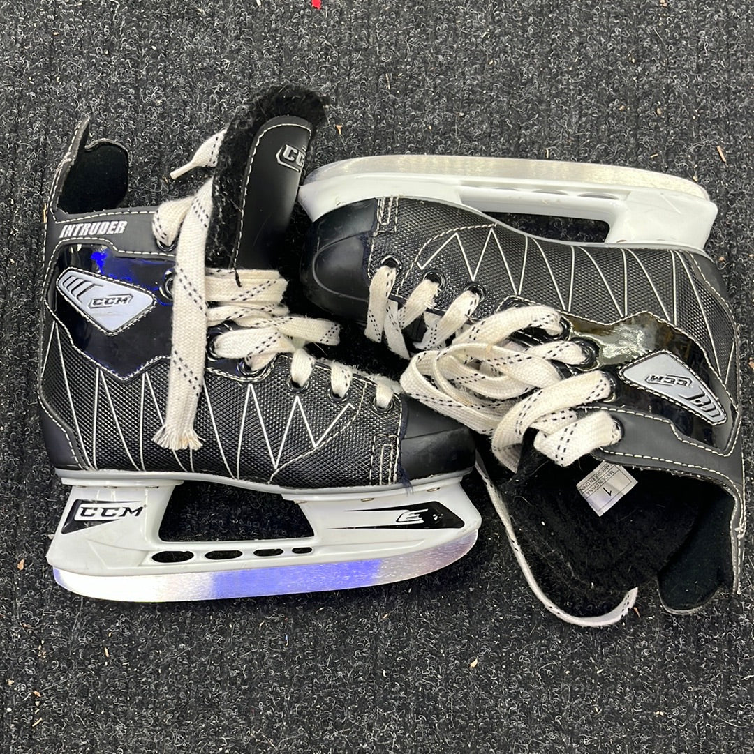 Used CCM Intruder Size 1 Player Skates — Crow's Sports