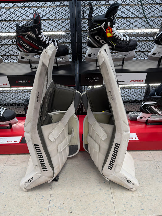 Used Warrior Ritual G7 28+1 Junior Goal Pads