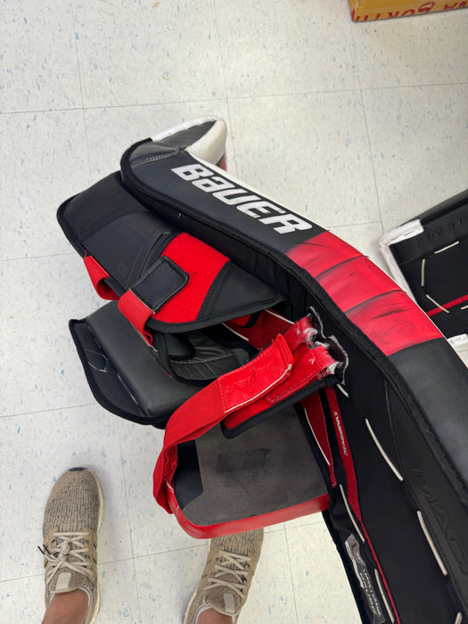 Used Bauer Supreme Mach Senior Large Leg Pads 35"