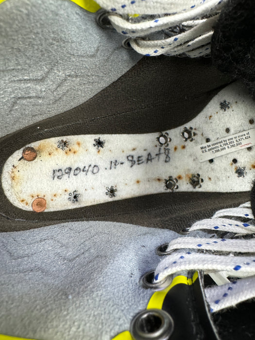 Used Bauer HyperLite2 Timothy Liljegren Leafs Pro Stock Skates Size 8E