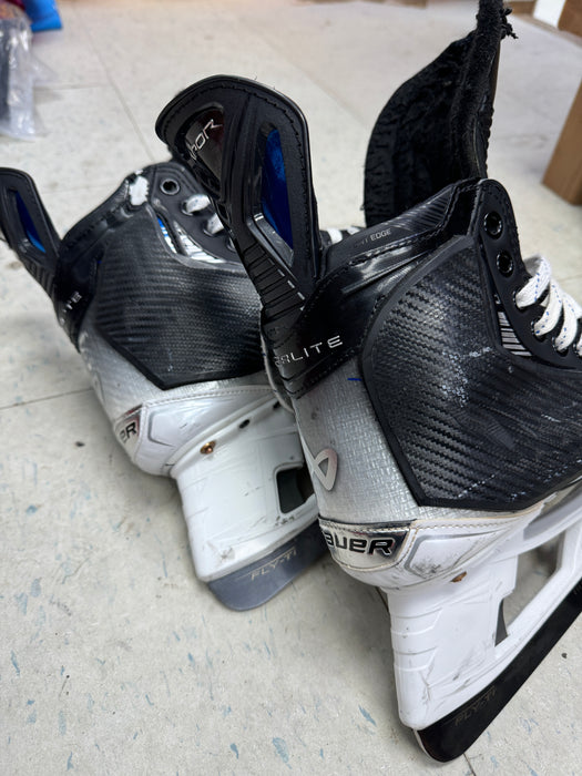 Used Bauer HyperLite2 Timothy Liljegren Leafs Pro Stock Skates Size 8E