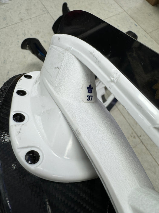 Used Bauer HyperLite2 Timothy Liljegren Leafs Pro Stock Skates Size 8E