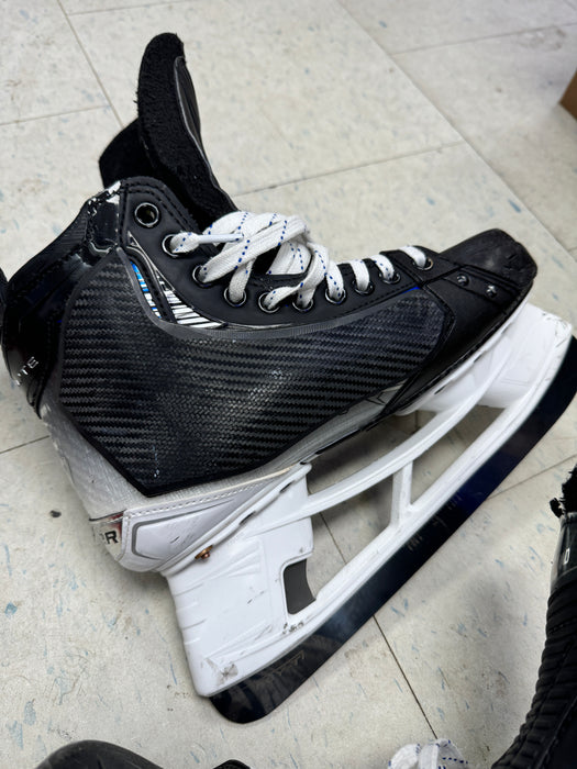 Used Bauer HyperLite2 Timothy Liljegren Leafs Pro Stock Skates Size 8E