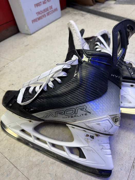 Used Bauer Hyperlite2 Pro Stock Skates Size 10.5