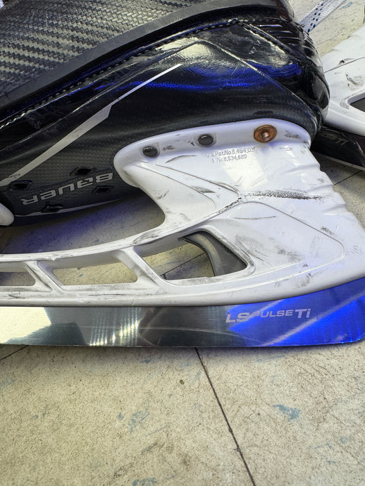 Used Bauer Supreme Mach Pro Stock Skates Size 9.5