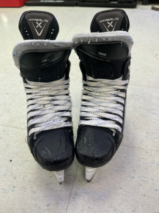 Used Bauer Hyperlite Skates Size 7.5D - B. Kruse