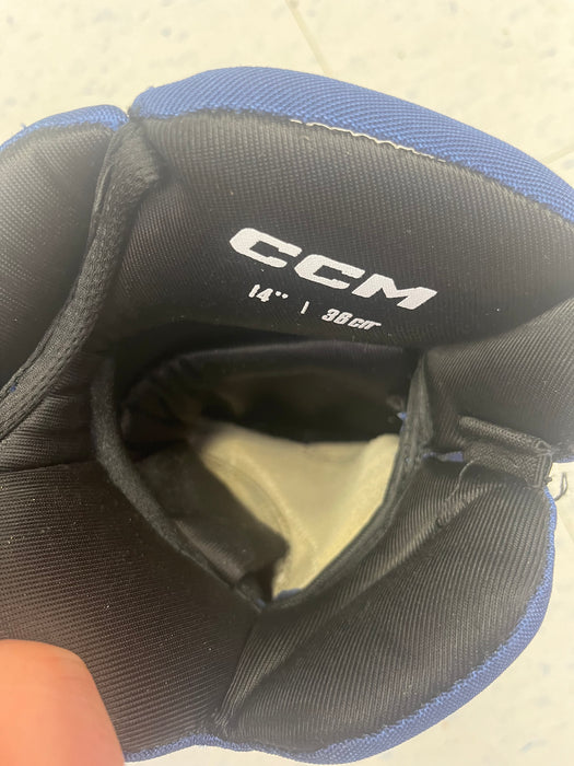 Used CCM Pro Stock 14" Gloves - W. Laggeson