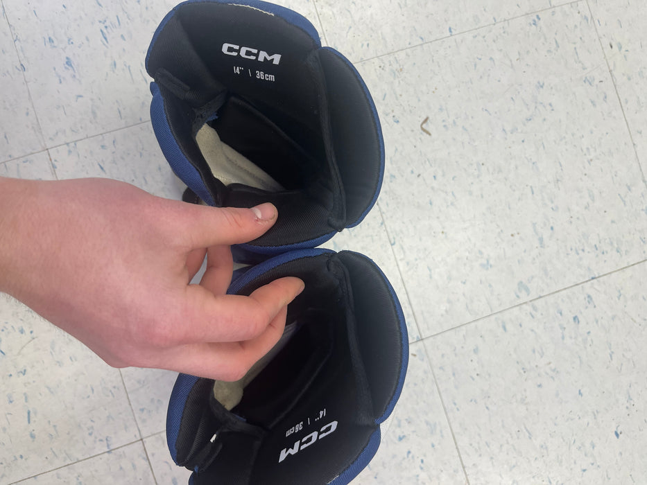 Used CCM Pro Stock 14" Gloves - N. Gregor
