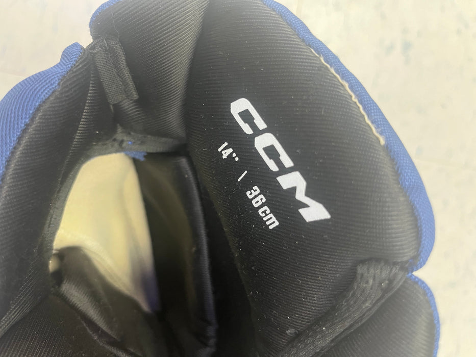 Used CCM Pro Stock 14" Gloves - N. Gregor