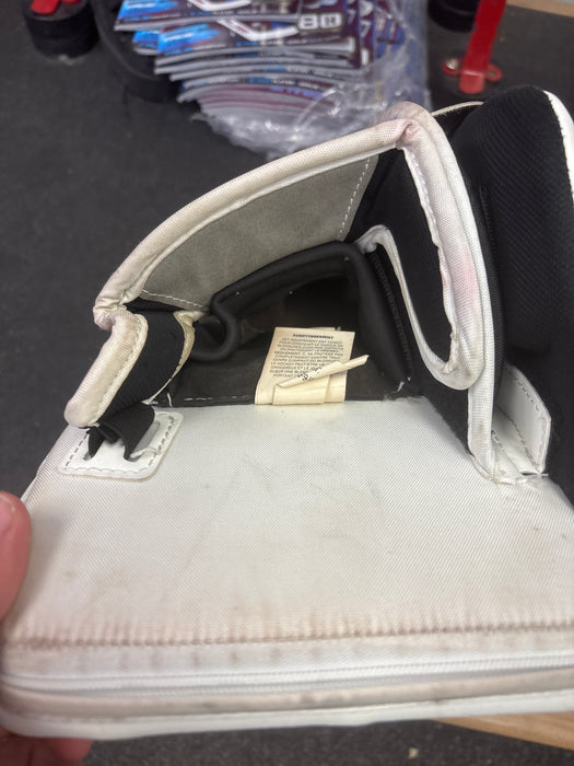 Used CCM Axis F9 Goalie Blocker Size Intermediate
