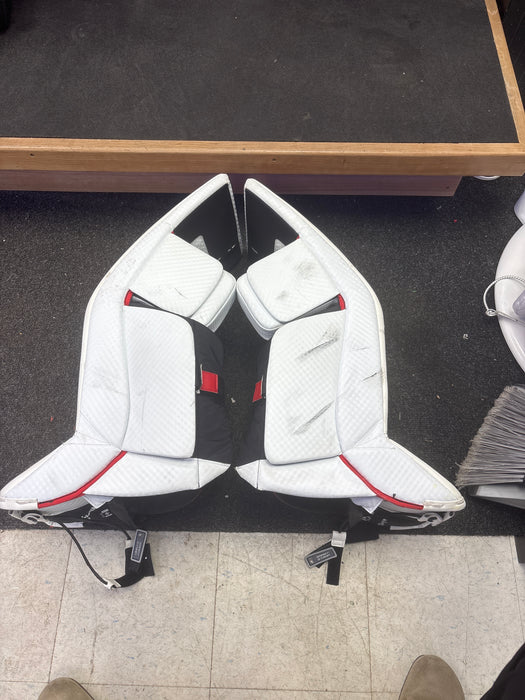 Used Brian’s Optik X4 Goalie Leg Pads Size Senior 33+1
