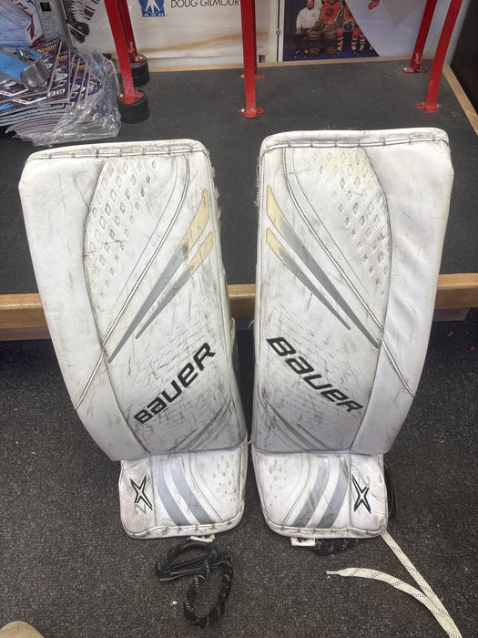 Used Bauer Vapor 2X Goalie Leg Pads Size Intermediate Extra Small