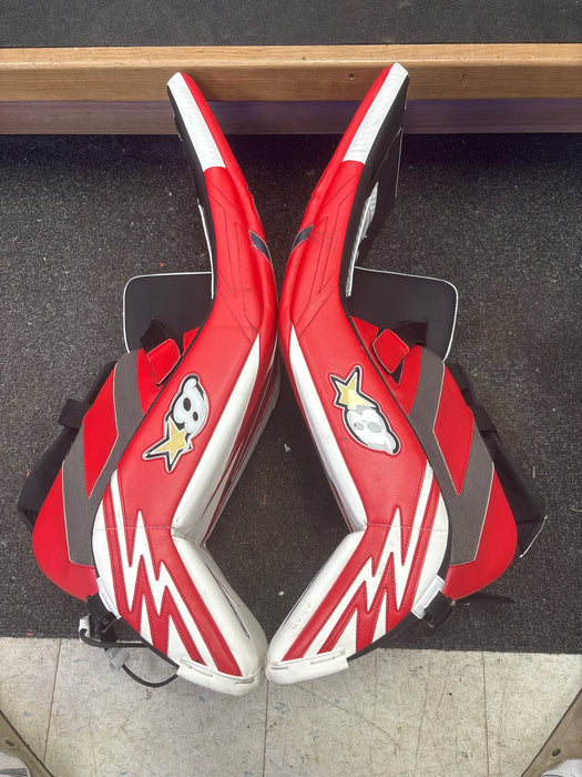 Used Brian’s Optik X4 Goalie Leg Pads Size Senior 33+1