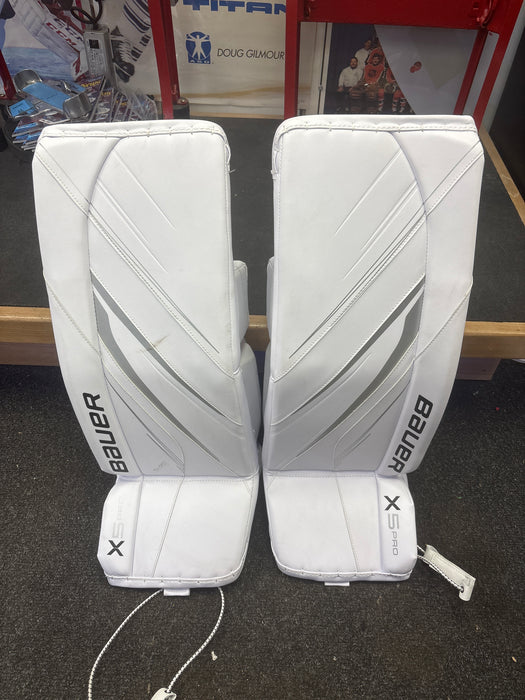 Used Bauer Vapor X5Pro Goalie Legs Pads Size Intermediate Medium 31+1