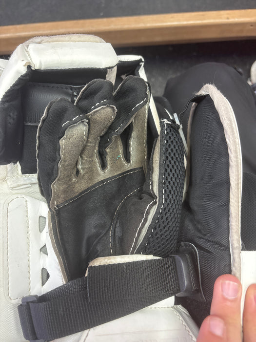 Used CCM Axis F9 Goalie Blocker Size Intermediate