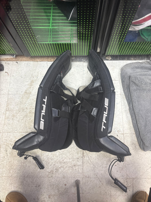 Used TRUE Catalyst 7x3 Goalie Leg Pads Size Intermediate 31+2