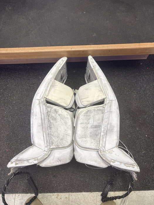 Used Bauer Vapor 2X Goalie Leg Pads Size Intermediate Extra Small
