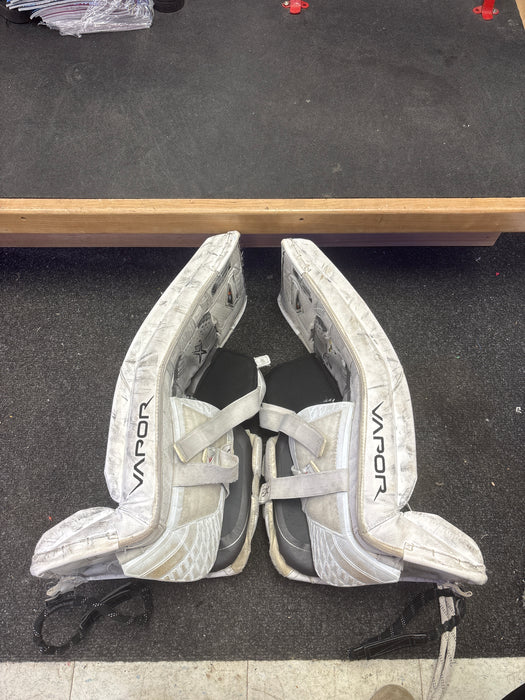 Used Bauer Vapor 2X Goalie Leg Pads Size Intermediate Extra Small