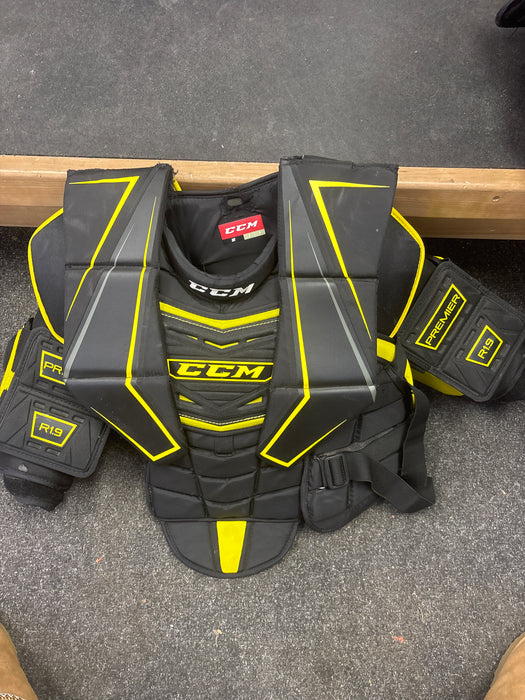 Used CCM Premier 1.9 Goalie Cheat Protector Size Intermediate Small