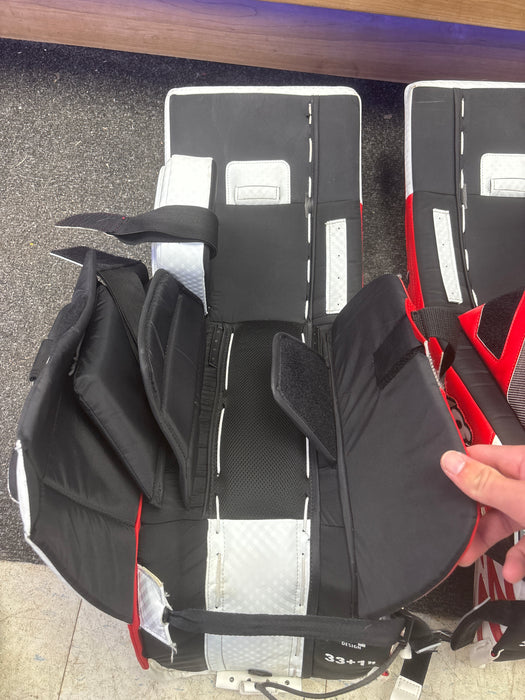 Used Brian’s Optik X4 Goalie Leg Pads Size Senior 33+1