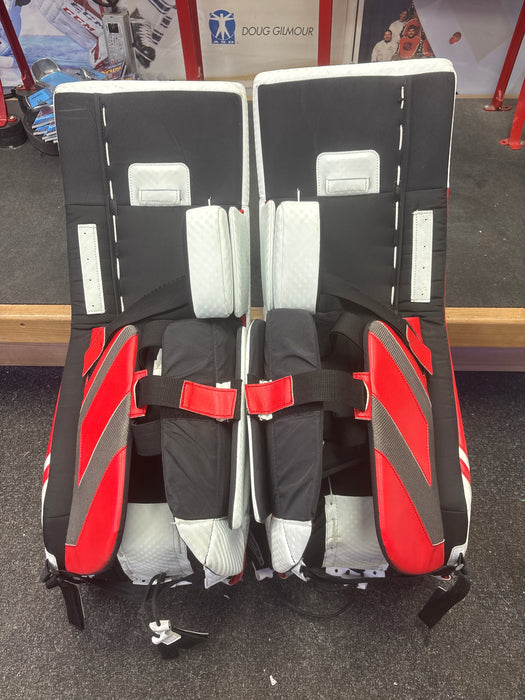 Used Brian’s Optik X4 Goalie Leg Pads Size Senior 33+1