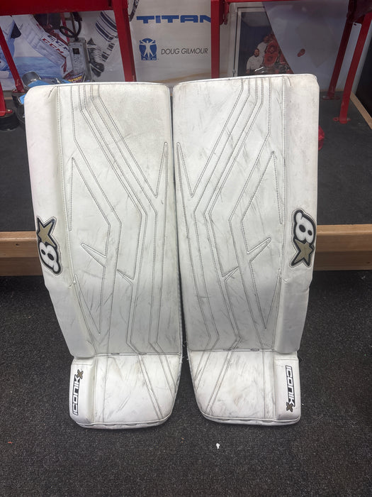 Used Brian’s Iconik X Goalie Leg Pads Size Intermediate 31+1