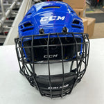 Used CCM Tacks 310 Player Helmet Royal Blue Senior Small