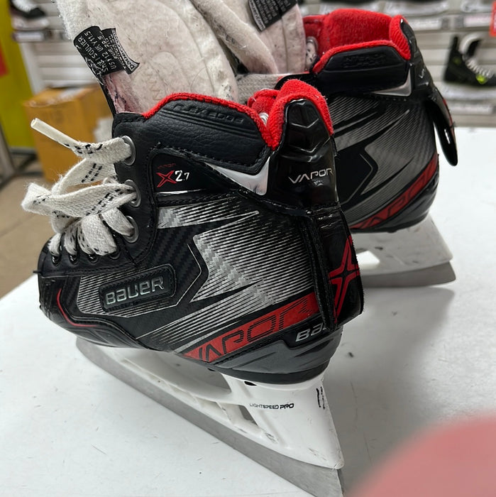 Used Bauer Vapor X2.7 11.0 Youth Goalie Skates