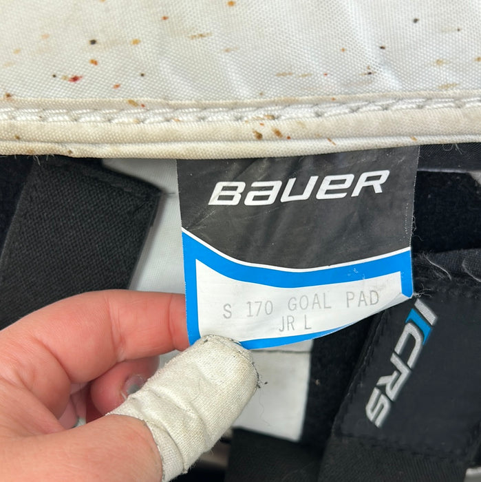 Used Bauer Supreme S170 Leg Pads Junior Large/ 30+1"