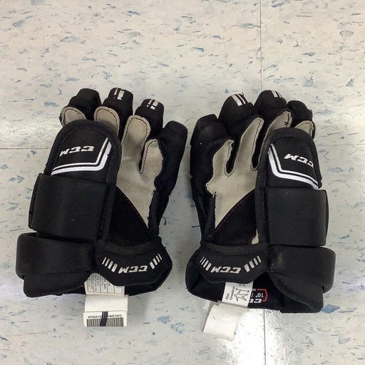 Used CCM QLT250 10" Player Gloves