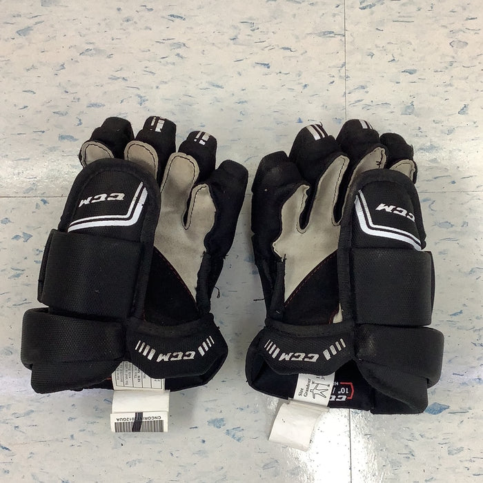 Used CCM QLT250 10" Player Gloves