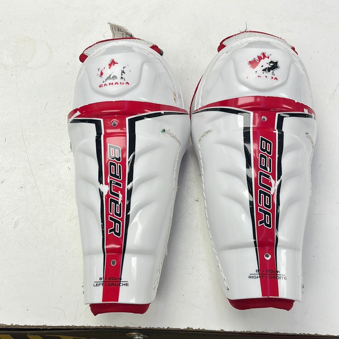 Used Bauer Canada 8”Youth Shin Pads