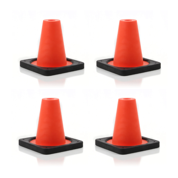 Howies Weighted Base Pylons 4-PACK 6" Orange