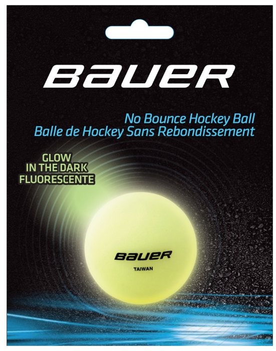 Bauer No Bounce Hockey Ball - Glow In The Dark