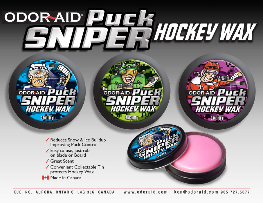 Odor Aid Puck Sniper Hockey Stick Wax