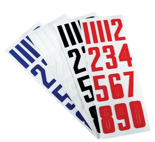 Bauer Helmet Number Decals Stickers