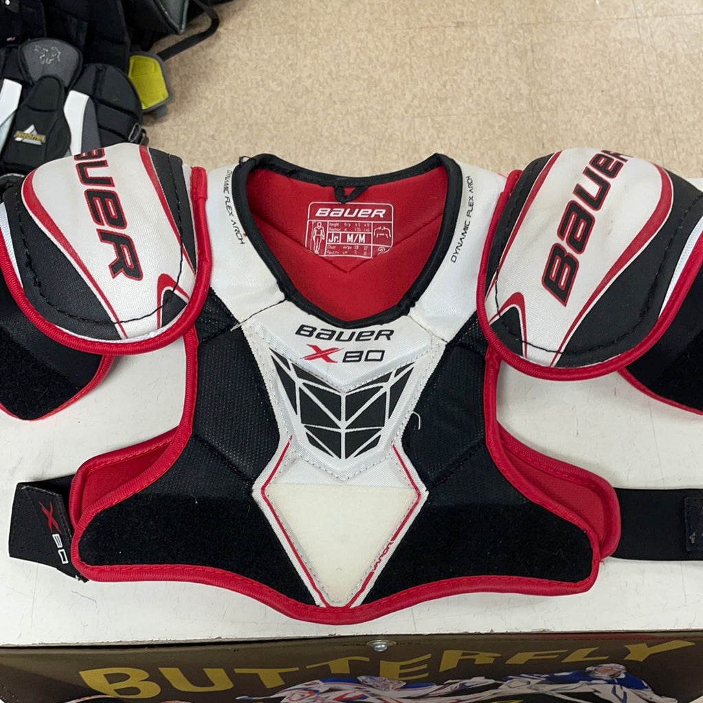 Used Bauer x80 Junior Medium Shoulder Pads Crow's Sports