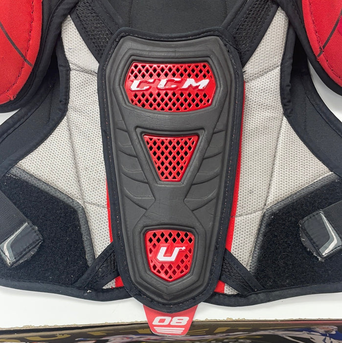 Used CCM U+ 08 Junior Large Shoulder Pads