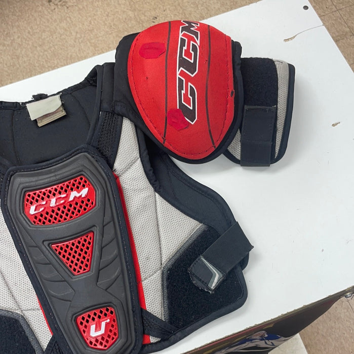 Used CCM U+ 08 Junior Large Shoulder Pads