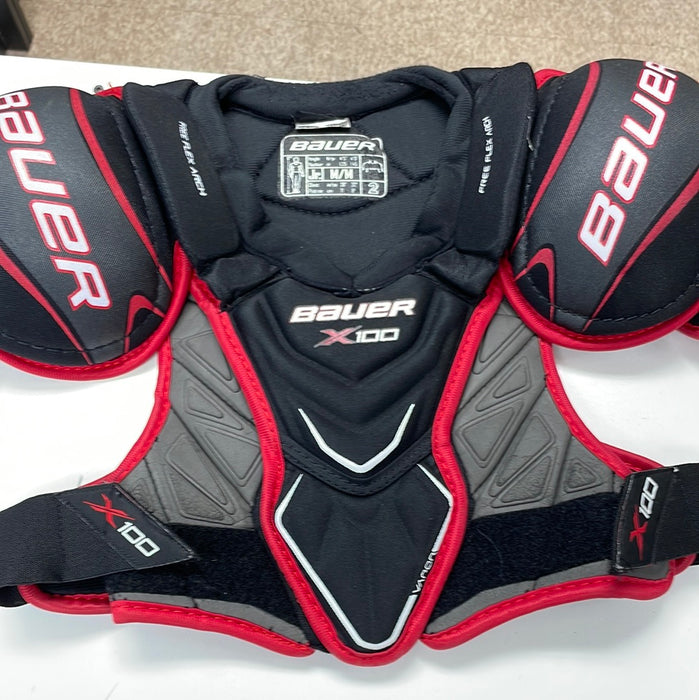 Used Bauer Vapor x100 Junior Medium Shoulder Pads