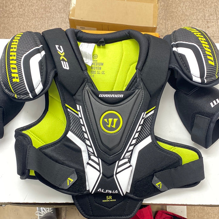 Used Warrior Alpha DX3 Senior Medium Shoulder Pads