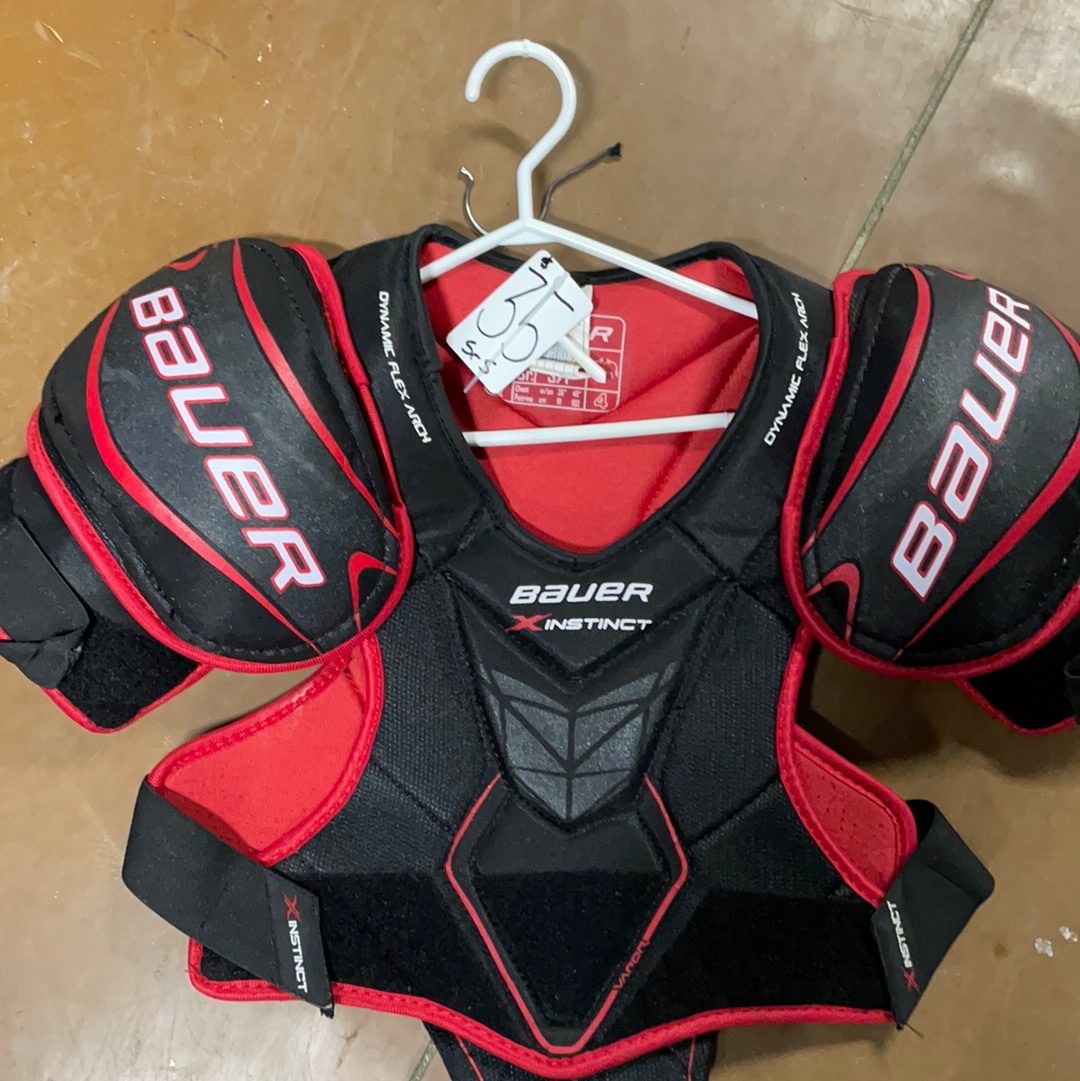 Used Bauer X instinct Senior small shoulder pads — Crow's Sports